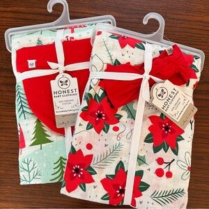Honest Baby Organic Cotton Holiday Swaddle Gift Sets